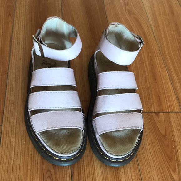 Dr. Martens Shoes - Dr. Martens pastel pink strap gladiator sandals